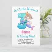マーメイド3rd誕生日パーティの招待状 招待状 (スタンド正面)
