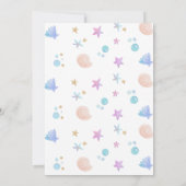 マーメイド4th誕生日カーメイドパーティー 招待状 (裏面)