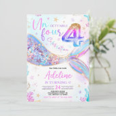 マーメイド4th誕生日招待状ウンフォーGettable 招待状 (スタンド正面)