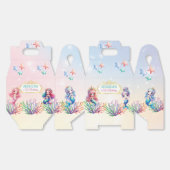 マーメイド5番目の誕生日海中のパーティーありがとう フェイバーボックス (見開き)