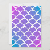 マーメイド5th誕生日パーティーへの招待 招待状 (裏面)