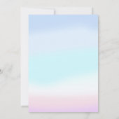 マーメイド6th誕生日ガールスプラッシュスプラッシュパーティー 招待状 (裏面)