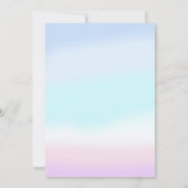 マーメイド6th誕生日ガールスプラッシュスプラッシュパーティー 招待状 (裏面)