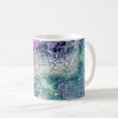 マーメイド・アクリルクール注カラフル抽象芸術 コーヒーマグカップ (正面右)