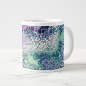 マーメイド・アクリルクール注カラフル抽象芸術 ジャンボコーヒーマグカップ (正面右)