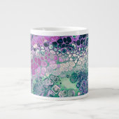 マーメイド・アクリルクール注カラフル抽象芸術 ジャンボコーヒーマグカップ (正面)
