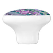 マーメイド・アクリルクール注カラフル抽象芸術 セラミックノブ (側面)