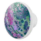 マーメイド・アクリルクール注カラフル抽象芸術 セラミックノブ (右)