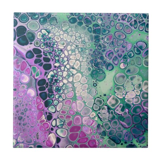 マーメイド・アクリルクール注カラフル抽象芸術 タイル (正面)