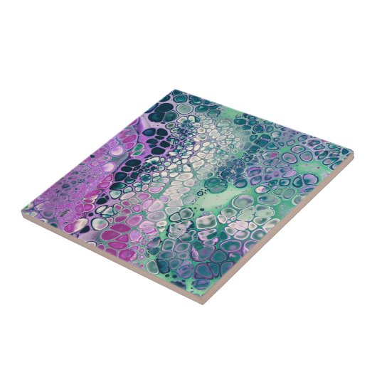 マーメイド・アクリルクール注カラフル抽象芸術 タイル (側面)