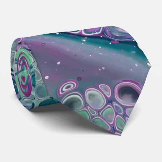 マーメイド・アクリルクール注カラフル抽象芸術 ネクタイ (ロール)