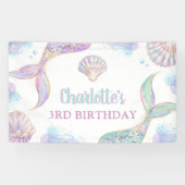 マーメイド アンダーザシー 3歳の誕生日 横断幕 (横)