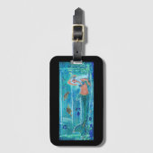 マーメイド・カリプソ・アートby Renee Lavoie ラゲッジタグ (正面縦)