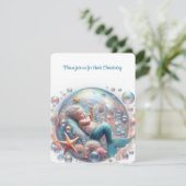 マーメイド《キリスト教》洗礼式や命名式 招待状 (スタンド正面)