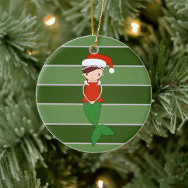 マーメイド クリスマス スペシャル セラミックオーナメント