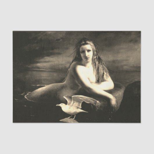 マーメイド&シーガルギフトティッシュペーパー 薄葉紙 (正面)