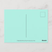 マーメイド&シースタリオンお洒落、ファンタジーユニコーン ポストカード (裏面)