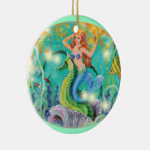 マーメイド&シーホースのクリスマスオーナメントギフト セラミックオーナメント (右)