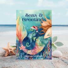 🧜 ♀️‍マーメイド&シーホースサンタビーチクリスマス