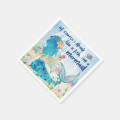 マーメイド シー | トロピカル ビーチ 魚のように飲もう スタンダードカクテルナプキン (角)