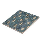 マーメイド・シー・ビュレーツ・海・ブルー・カラー手書き タイル (側面)