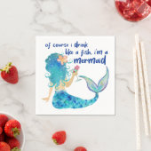 マーメイド シー | 魚のように飲む トロピカルビーチ スタンダードカクテルナプキン (インサイチュ)