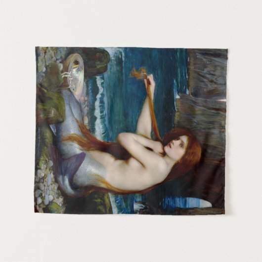 マーメイド・ジョン・ウィリアム・ウォーター絵画ハウス タペストリー (正面(横))