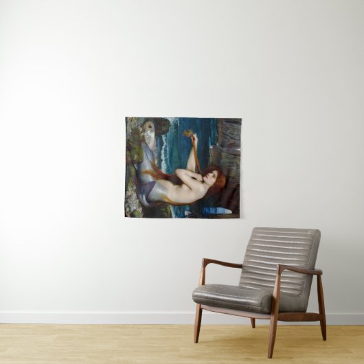 マーメイド・ジョン・ウィリアム・ウォーター絵画ハウス タペストリー (インサイチュ(横))