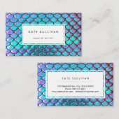 マーメイド・スケール・ビジネス・カード 名刺 (正面/裏面)