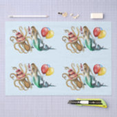 マーメイド&タコパーティーティッシュペーパー 薄葉紙 (クラフト)