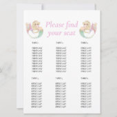 マーメイド  テーブル チャート  ポケ ドット 招待状 (正面)