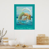マーメイド&ドラゴン ポスター (キッチン)