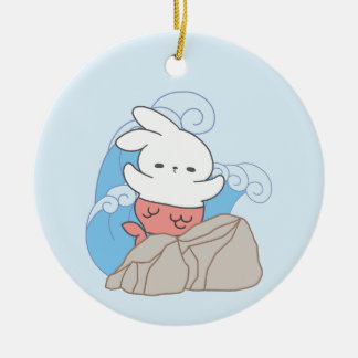 マーメイド・バニー・アドベンチャーズ夏のおもしろい セラミックオーナメント