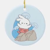 マーメイド・バニー・アドベンチャーズ夏のおもしろい セラミックオーナメント (裏面)