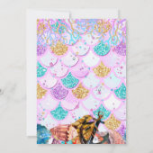 マーメイド&パイレーツ誕生日招待状ユニコーン 招待状 (裏面)