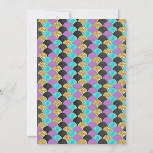 マーメイド&ピレート誕生日兄弟姉妹ボーイガール招待状 招待状 (裏面)