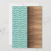 マーメイド&フットボールジョイントボーイガール誕生日招待状 招待状 (裏面)