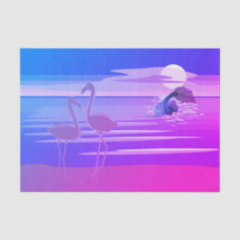 マーメイド&フラミンゴティッシュペーパー 薄葉紙