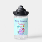 マーメイド&フレンズ飾のクリスマスツリー名 ウォーターボトル (背面)