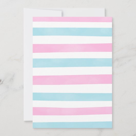 マーメイド&プール誕生日招待状 招待状 (裏面)