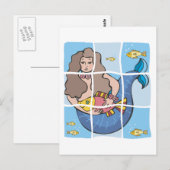 マーメイド ポストカード (正面/裏面)