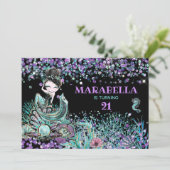 *~*  マーメイド・マジカル～アンダーザシー 21歳の誕生日 招待状 (スタンド正面)