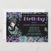 *~*  マーメイド・マジカル～アンダーザシー 21歳の誕生日 招待状 (裏面)