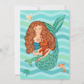 マーメイド&マーキャットバースデーパーティーの招待 招待状 (裏面)