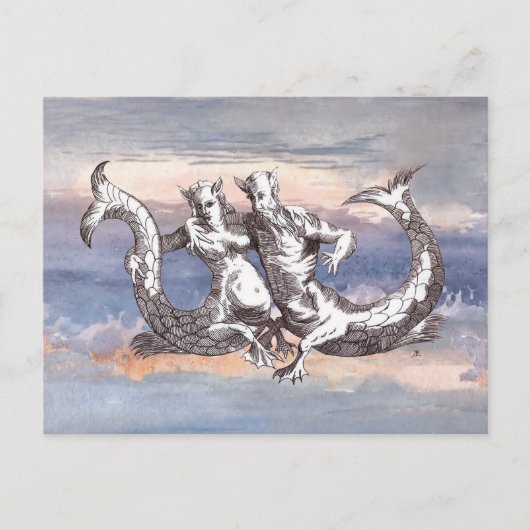 マーメイド&マーマンイン海空 ポストカード (正面)