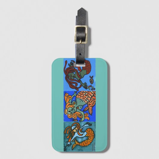 マーメイド&マーメン ラゲッジタグ (正面縦)