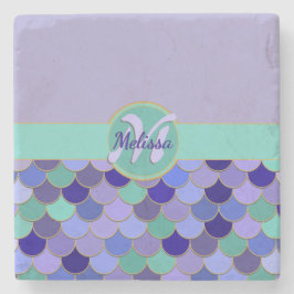 🧜 ♀️ ‍マーメイド・モノグラム ストーンコースター