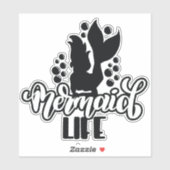 マーメイド ライフ 面白い ビーチ シール (シート)