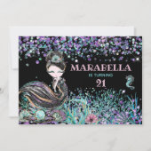 *～*マーメイド・ラクセ21グラムアンダーザシー誕生日 招待状 (正面)