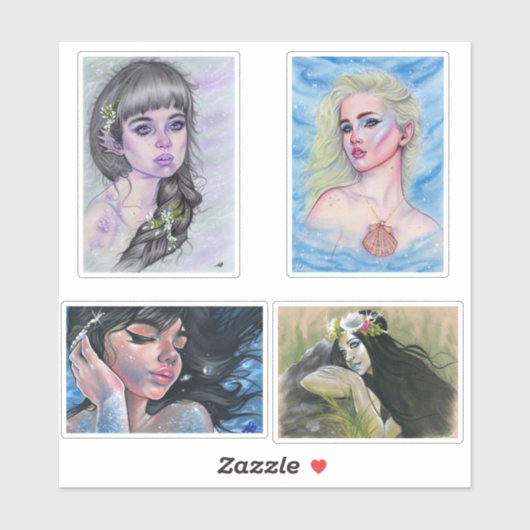 マーメイド・ヴィニルがシールを切り取った シール (シート)